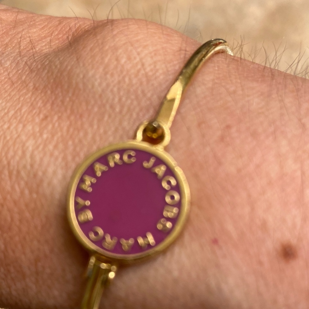 Marc Jacobs Gold Bracelet with Purple Accent